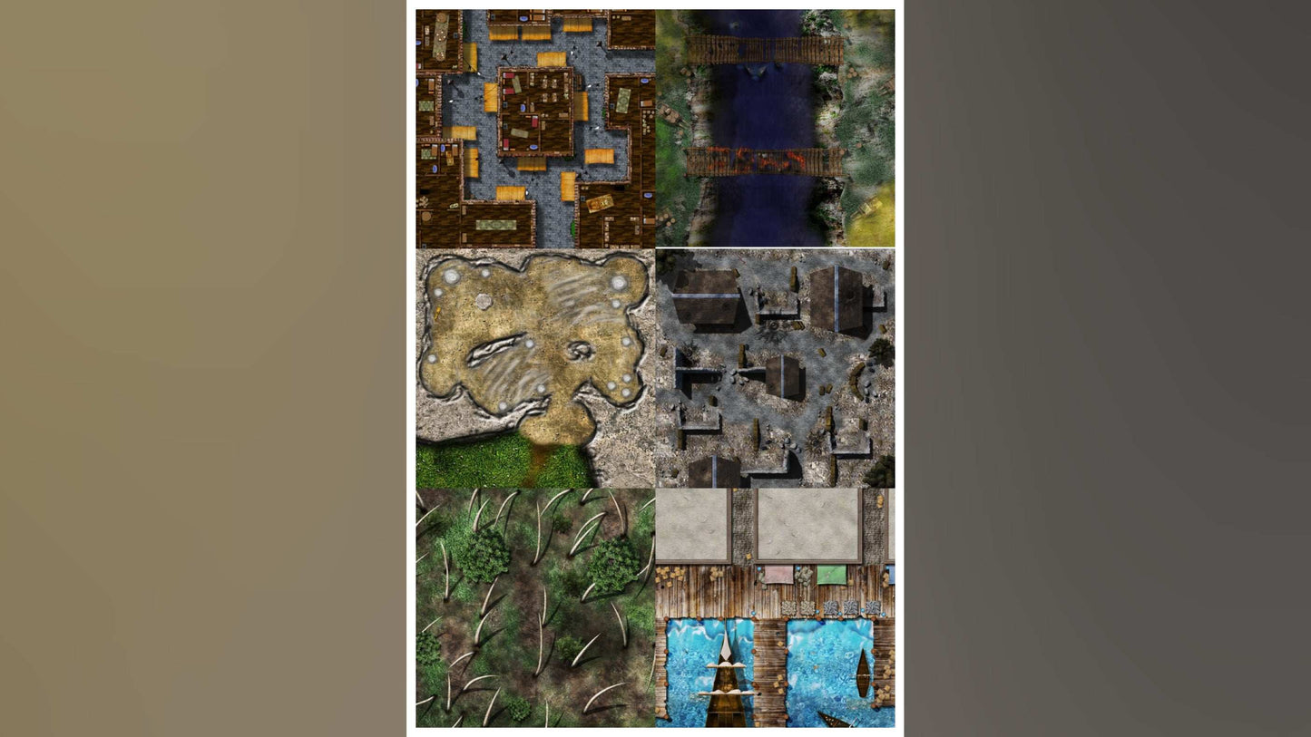 Epic Collection of 456 Hand-Drawn Battle Maps