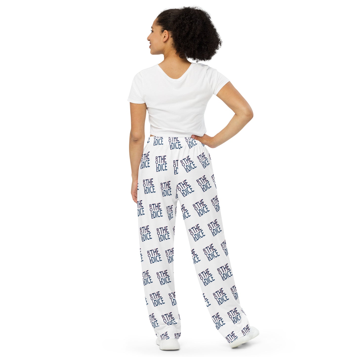 Roll the Dice All-over print unisex wide-leg pants
