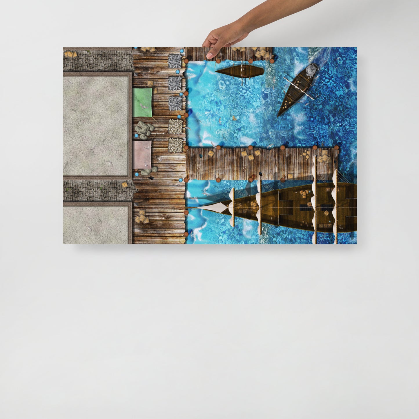 Sea Side Shipping Port Poster