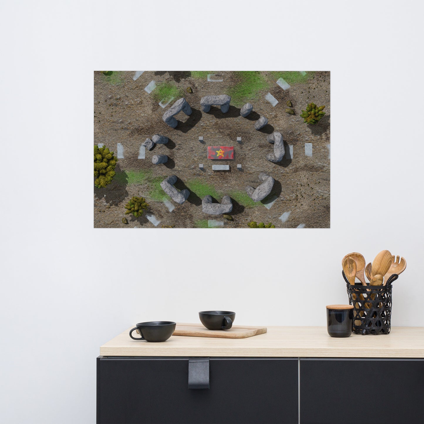 Fantasy Sacrifice Stonehenge Poster