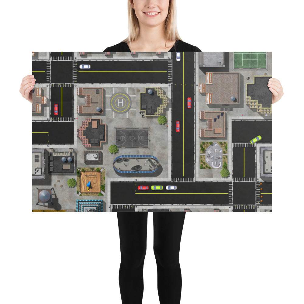 Fantasy Modern City Poster