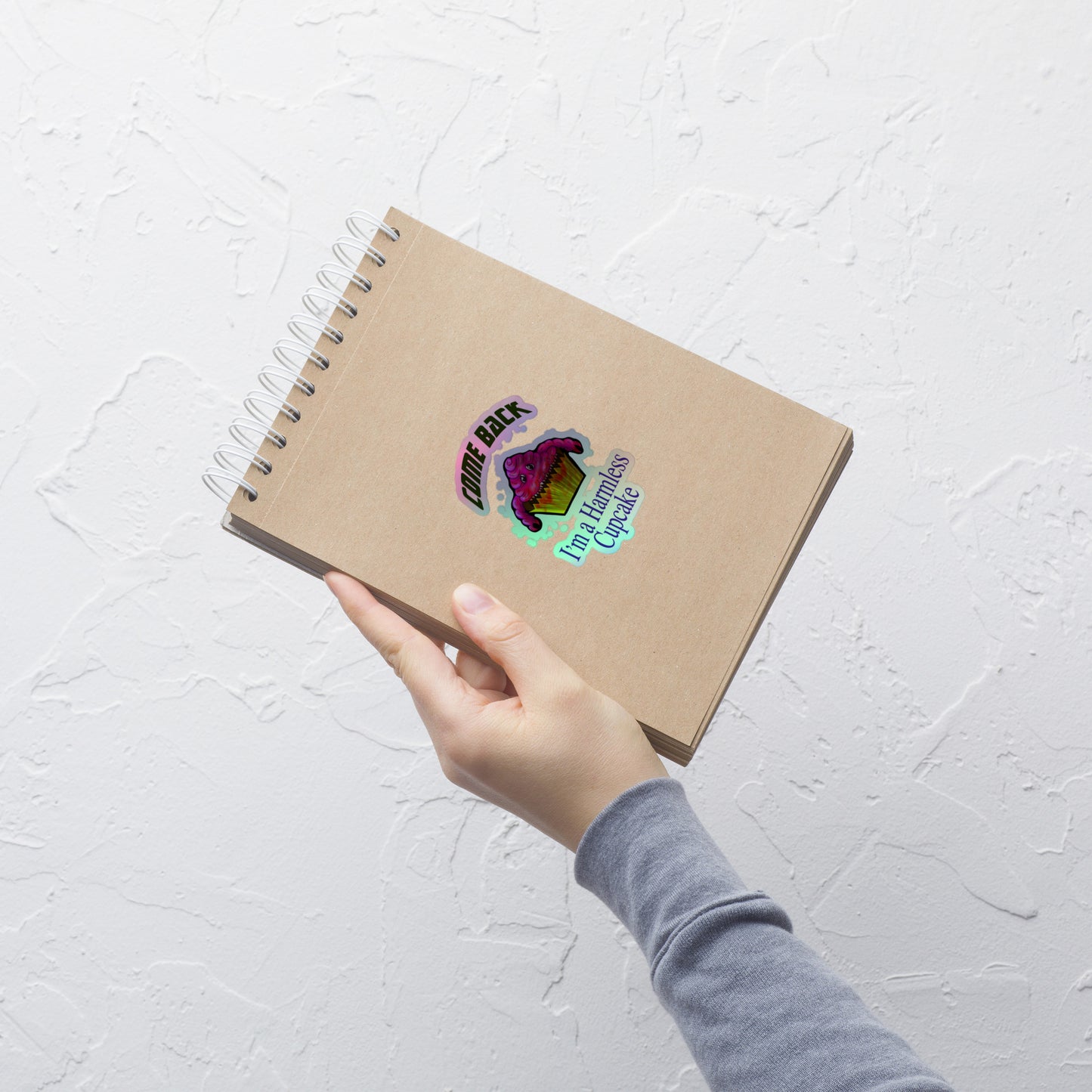 Harmless Cupcake Holographic stickers