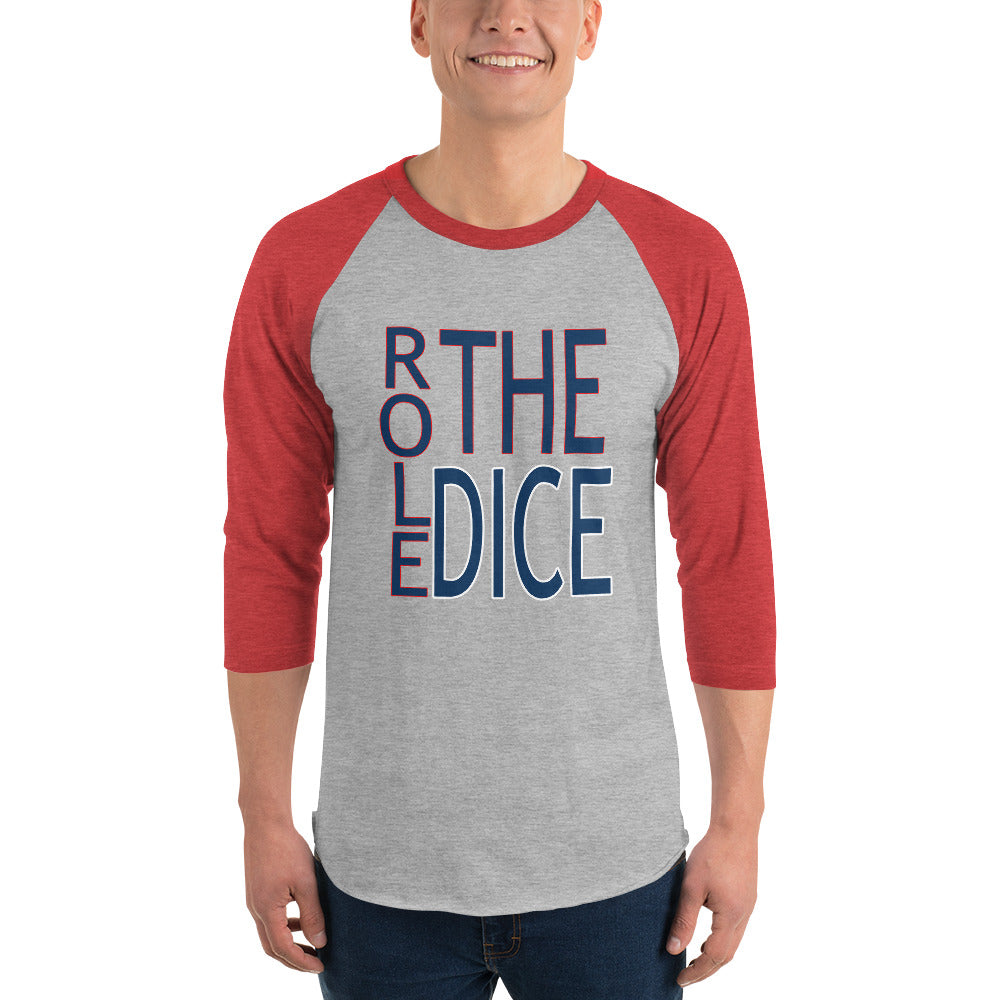 Role the Dice 3/4 sleeve raglan shirt
