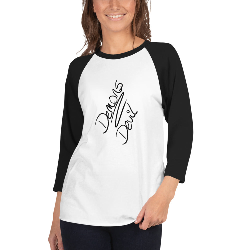 Demons and Devils 3/4 sleeve raglan shirt