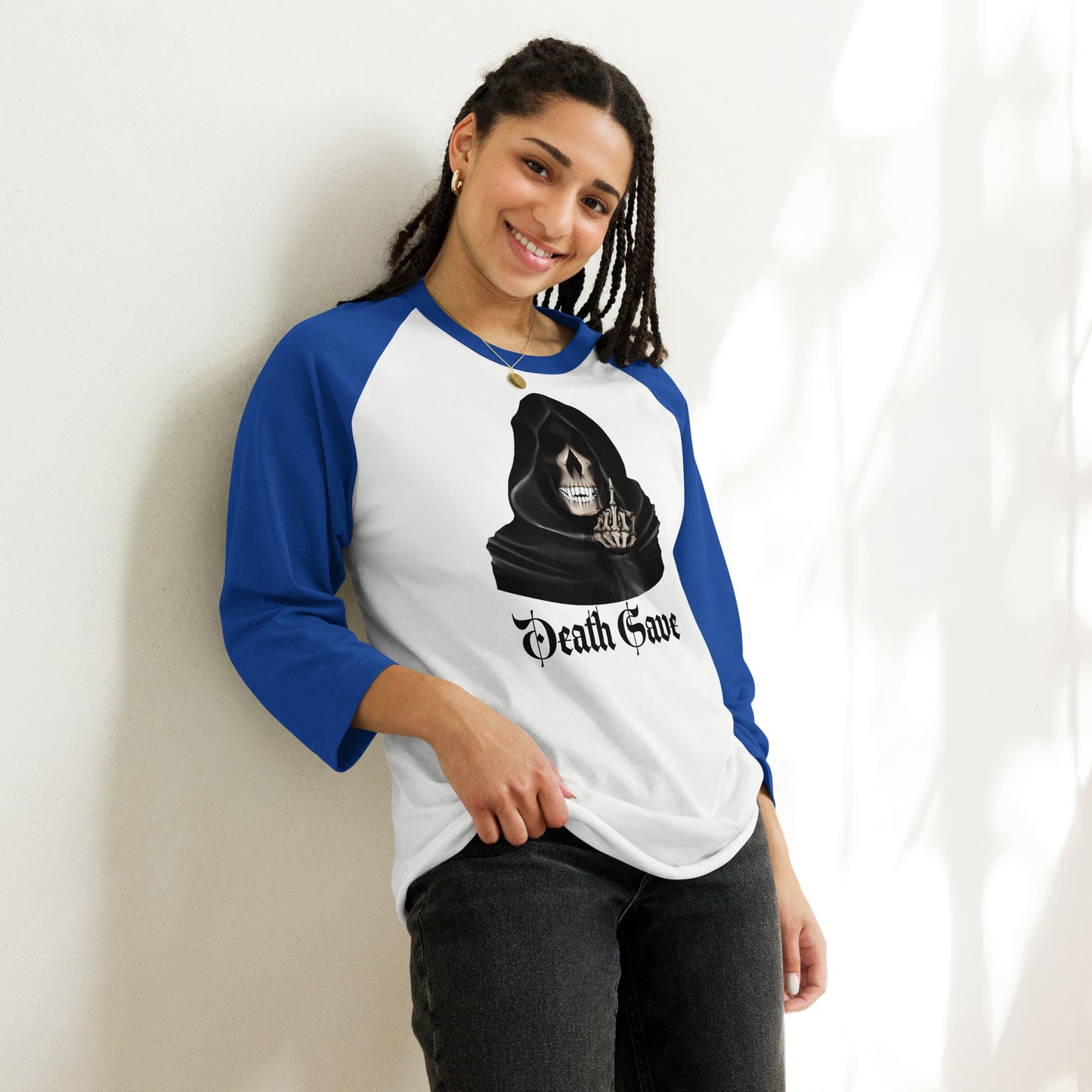 F_You Death Save 3/4 sleeve raglan shirt