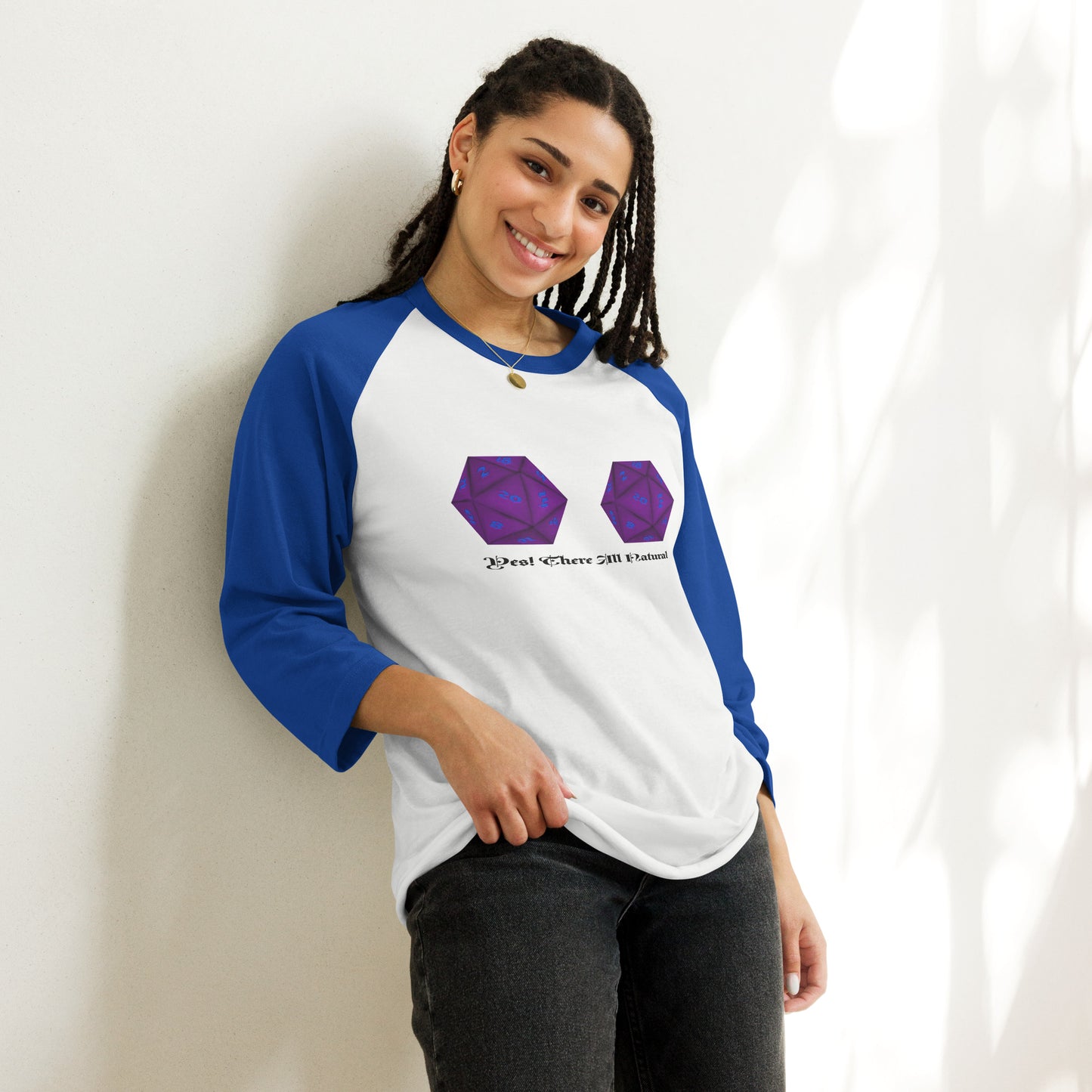 Yes there All Natural 3/4 sleeve raglan shirt
