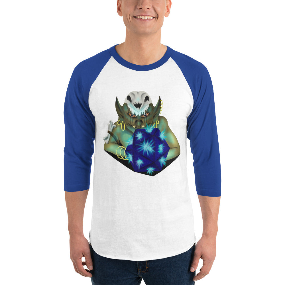 Dice Goblin 3/4 sleeve raglan shirt