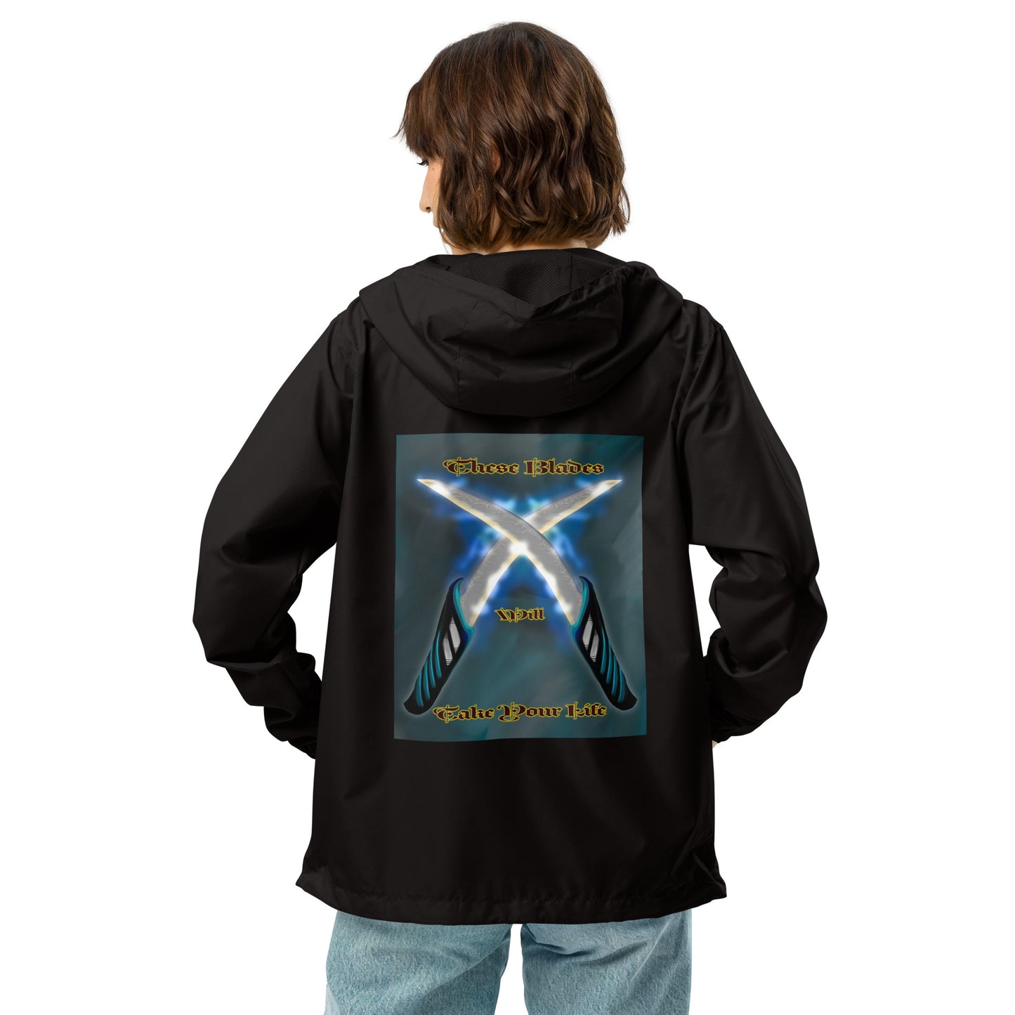 These Blades will Take Your Life Unisex lightweight zip up windbreaker