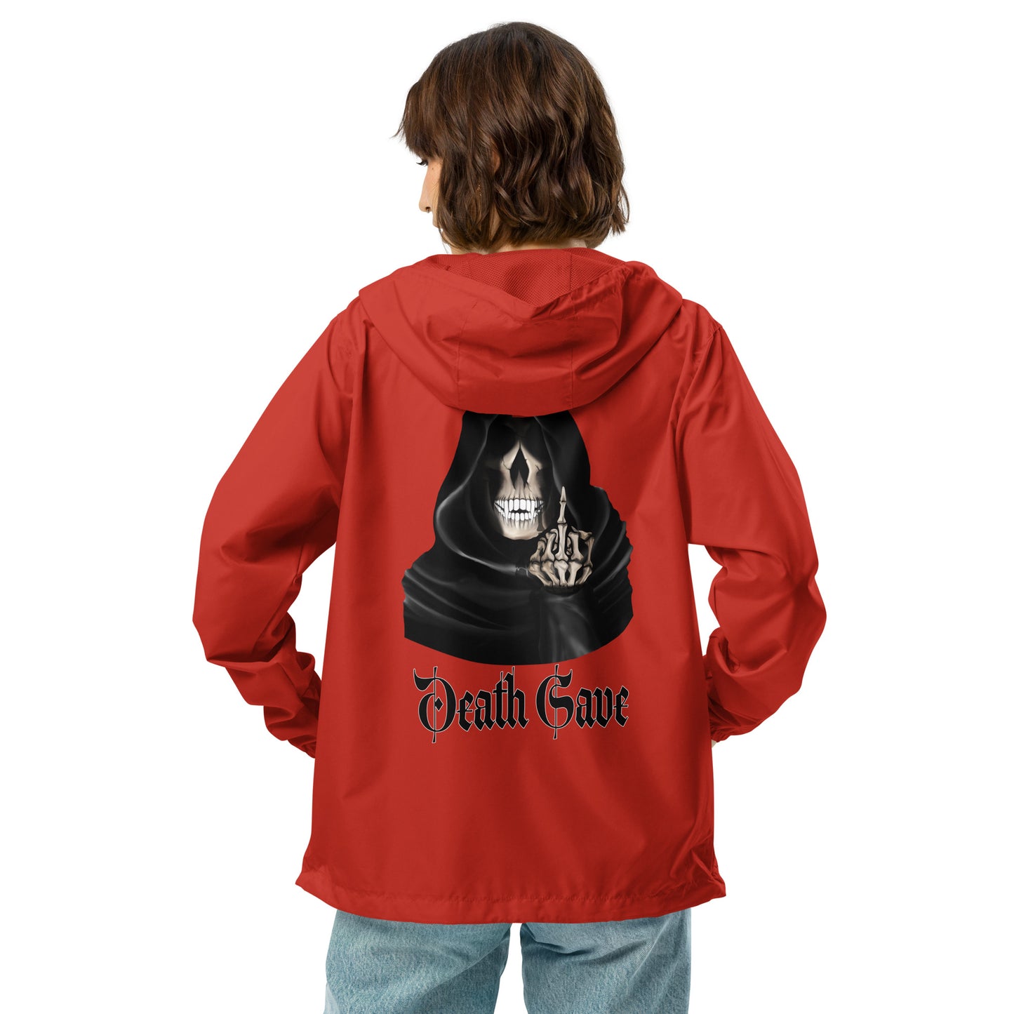 Fuck You Death Save Unisex lightweight zip up windbreaker