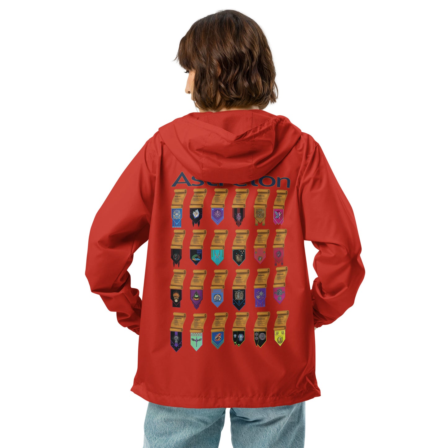 Astrelon kingdoms Unisex lightweight zip up windbreaker