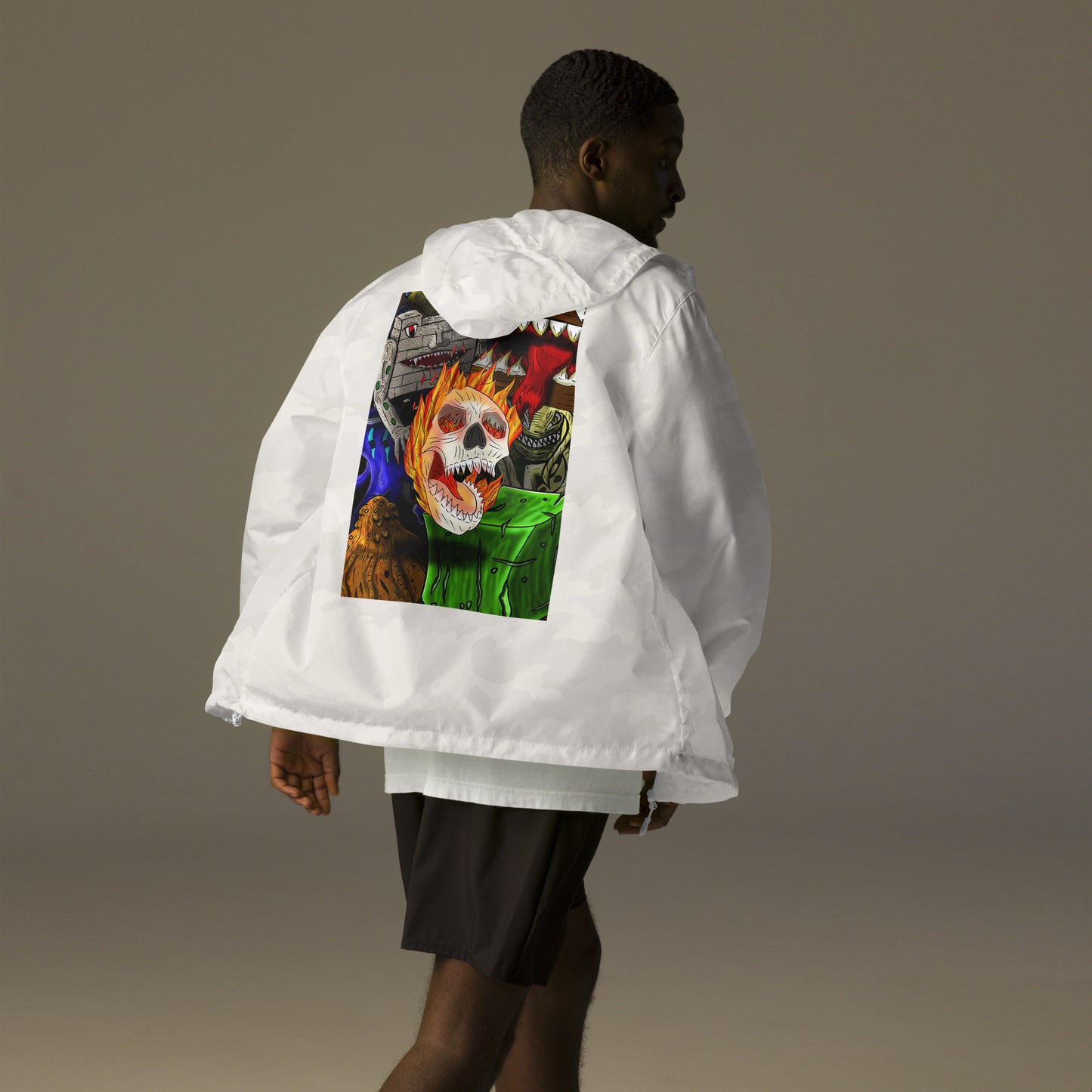 Classic Monster Collection Unisex lightweight zip up windbreaker