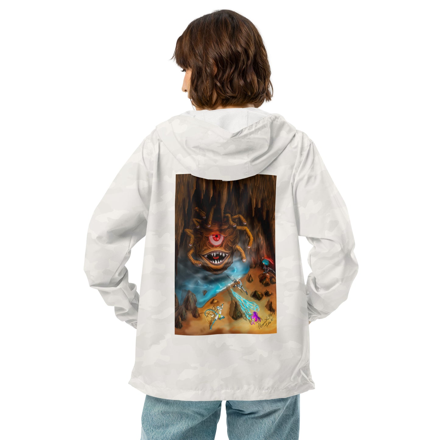 Beholder Party Fight Unisex lightweight zip up windbreaker