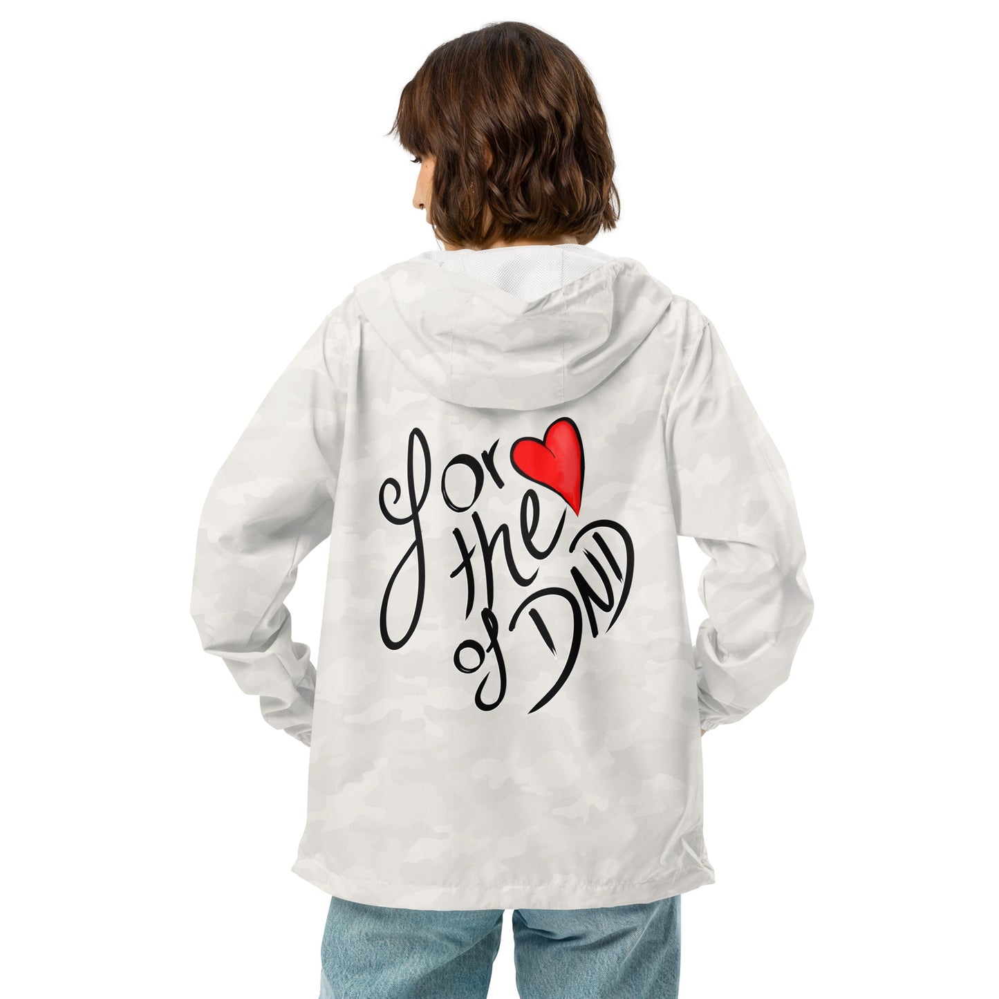 For the Love of DND Unisex lightweight zip up windbreaker