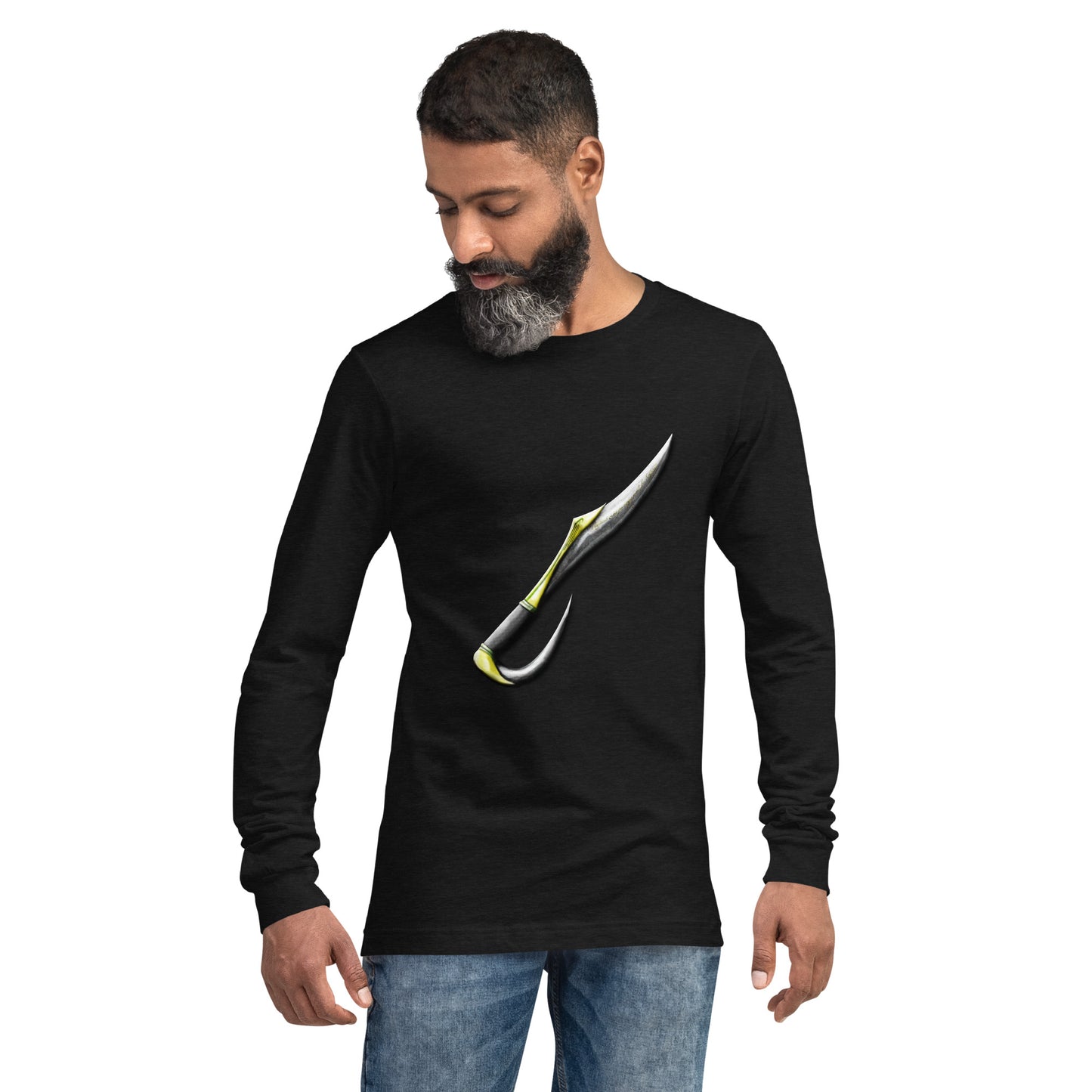 Golden Elven Shortsword Unisex Long Sleeve Tee