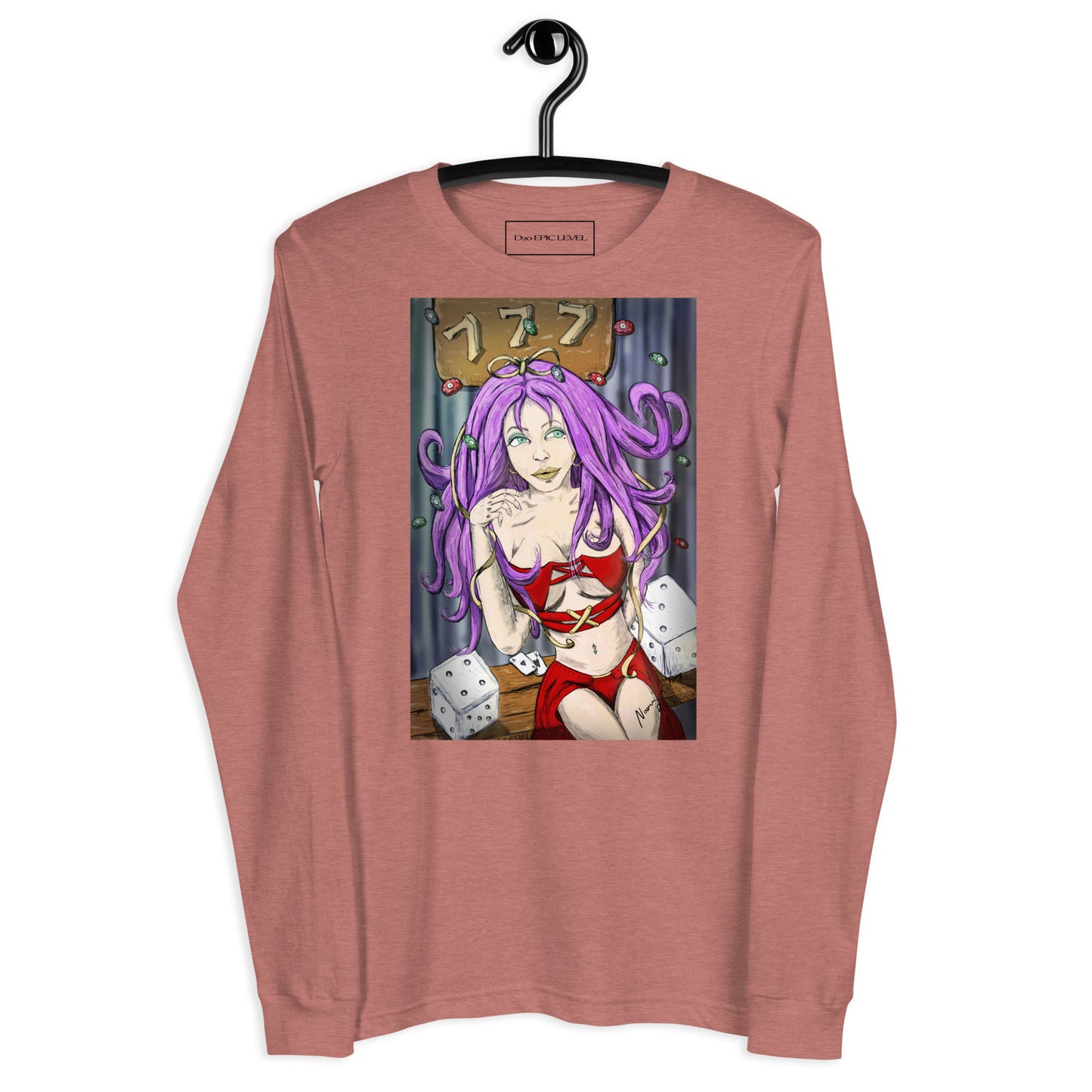 Gambling Girl (lucky) Unisex Long Sleeve Tee