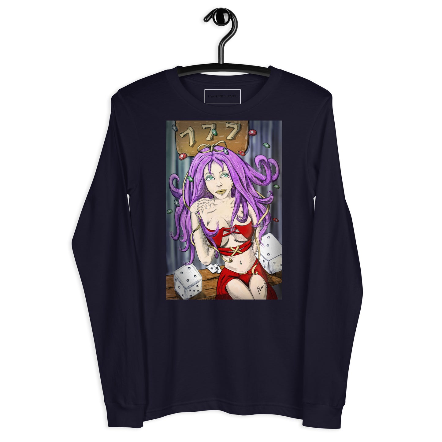 Gambling Girl (lucky) Unisex Long Sleeve Tee