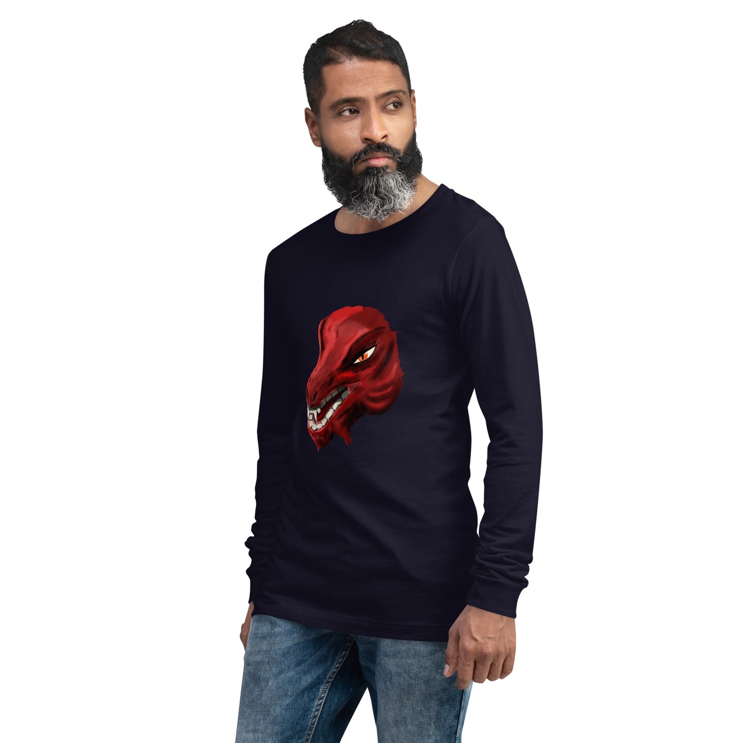 Demon Kobold Head Unisex Long Sleeve Tee