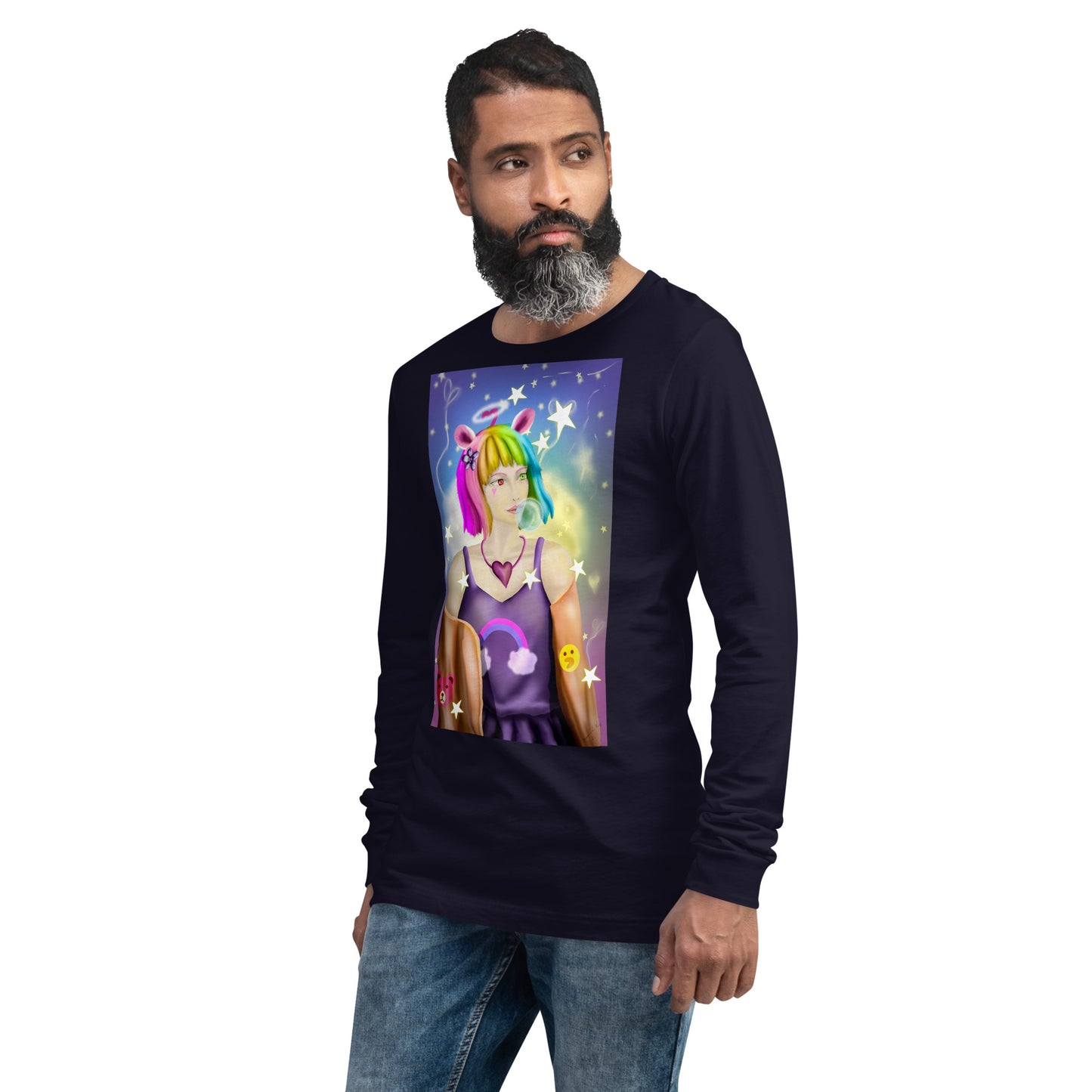 Bunny Bear Character Bunny Bear Character Unisex Long Sleeve Tee