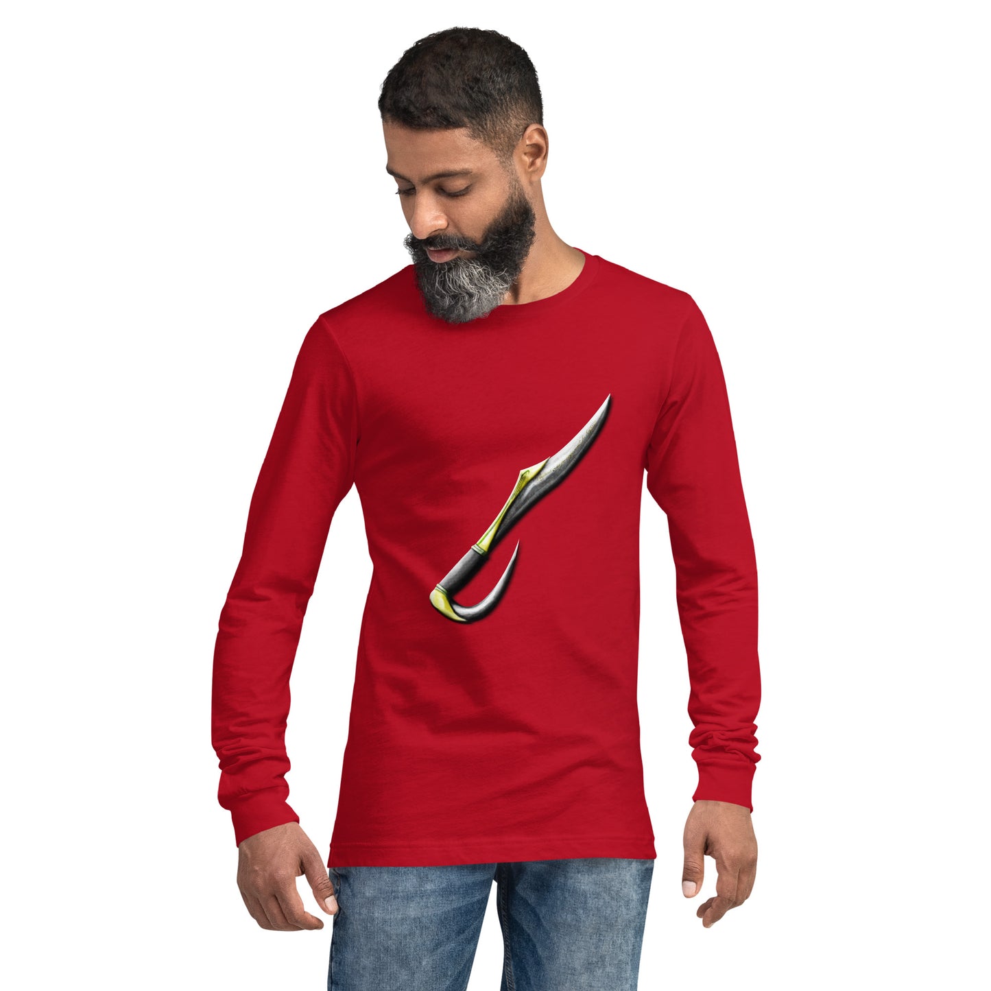 Golden Elven Shortsword Unisex Long Sleeve Tee