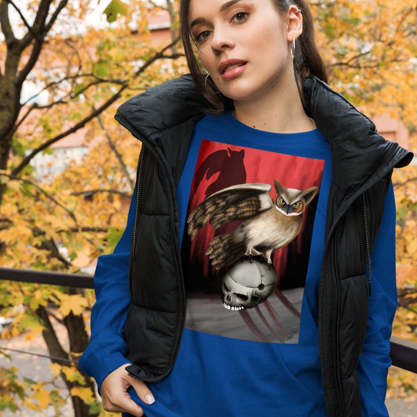 Death by Owl Unisex Long Sleeve Tee