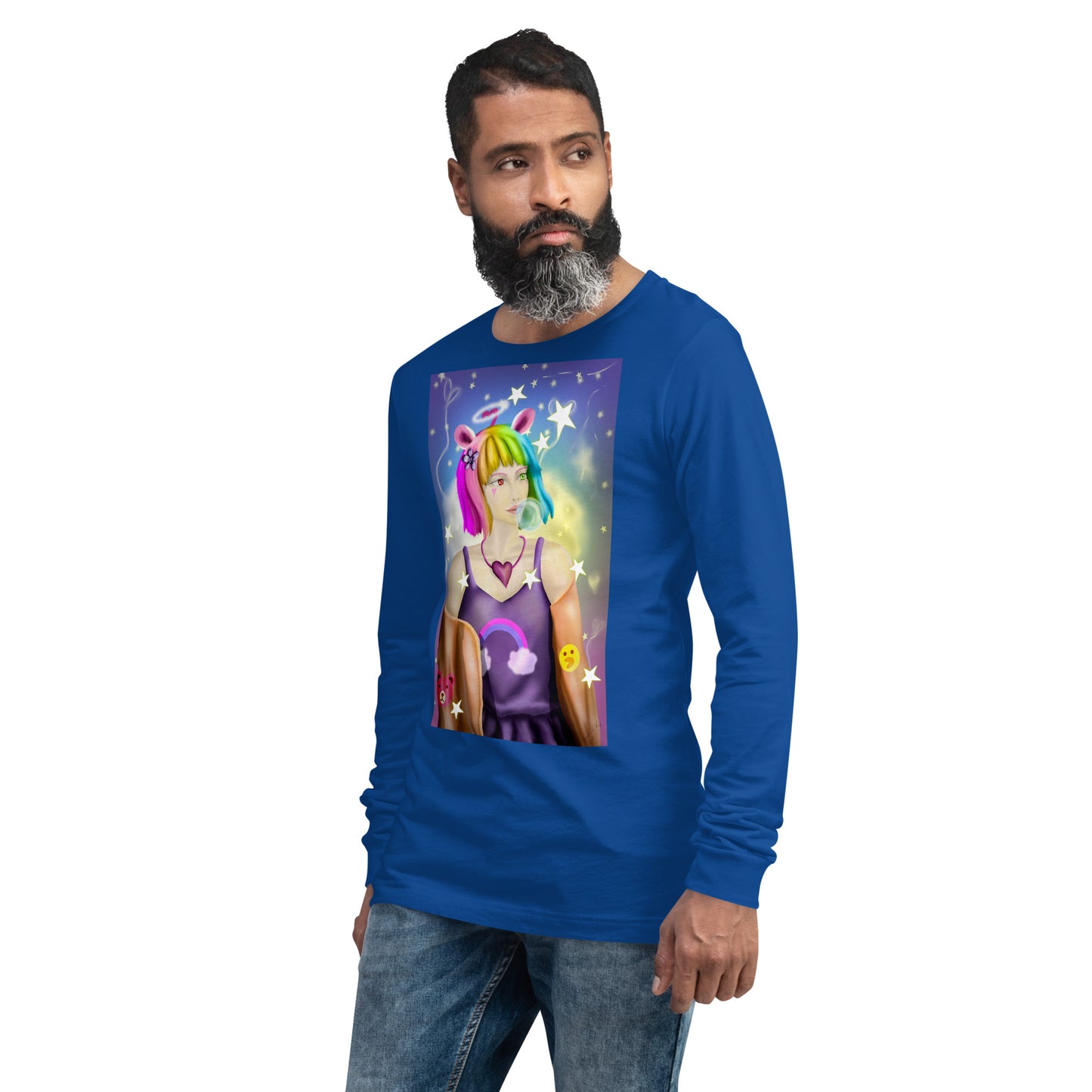 Bunny Bear Character Bunny Bear Character Unisex Long Sleeve Tee