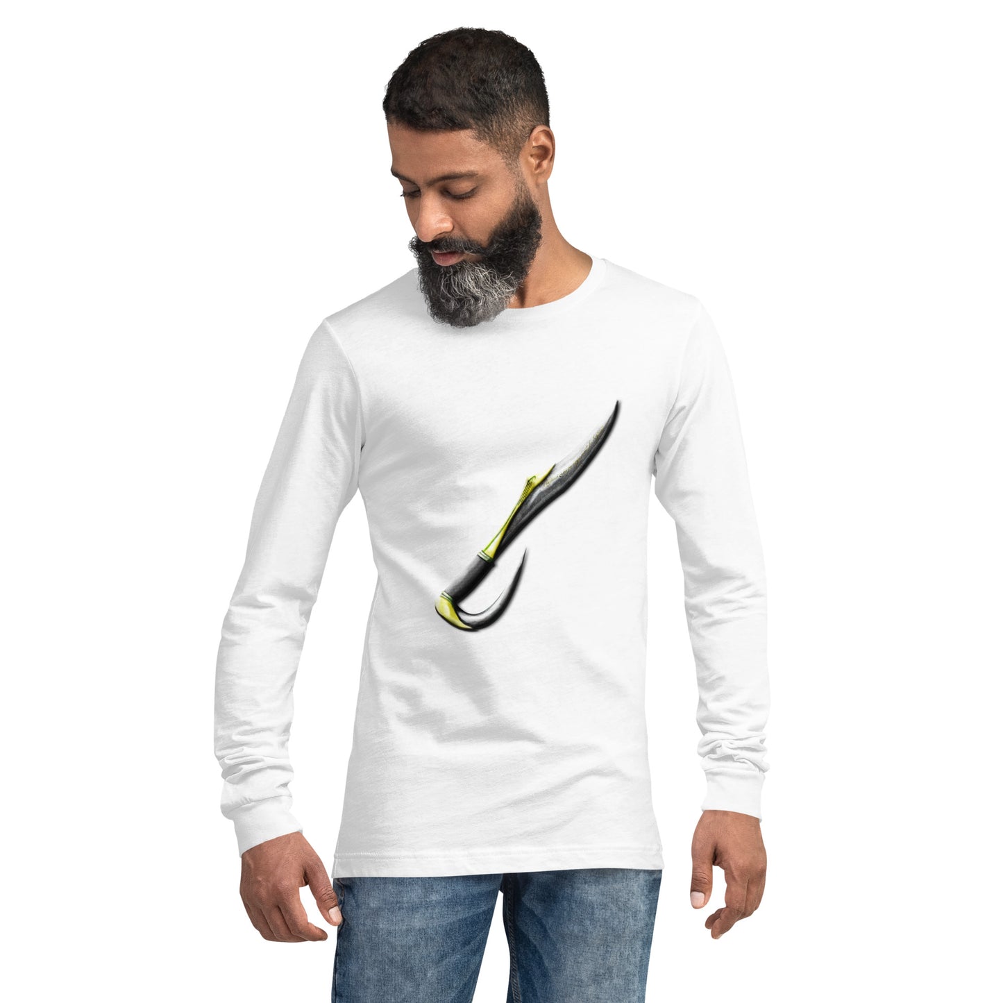 Golden Elven Shortsword Unisex Long Sleeve Tee