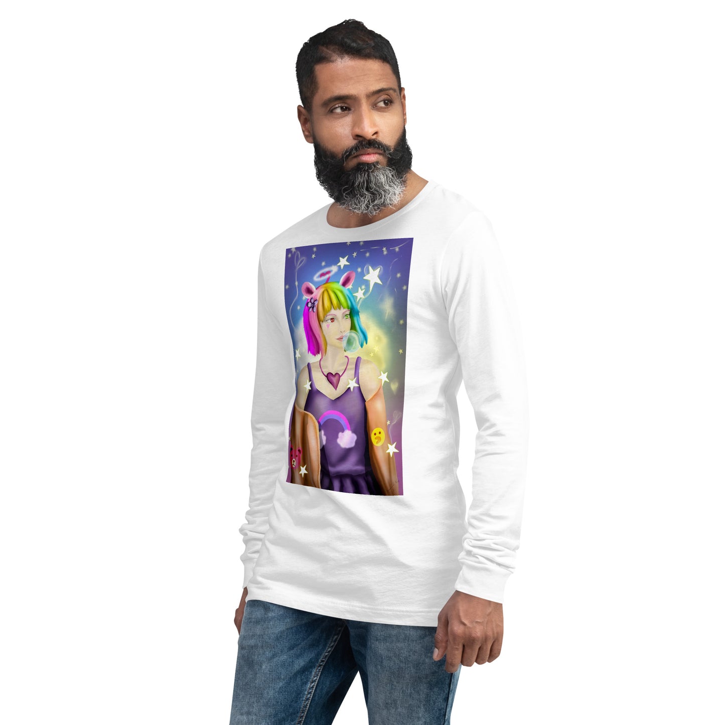 Bunny Bear Character Bunny Bear Character Unisex Long Sleeve Tee