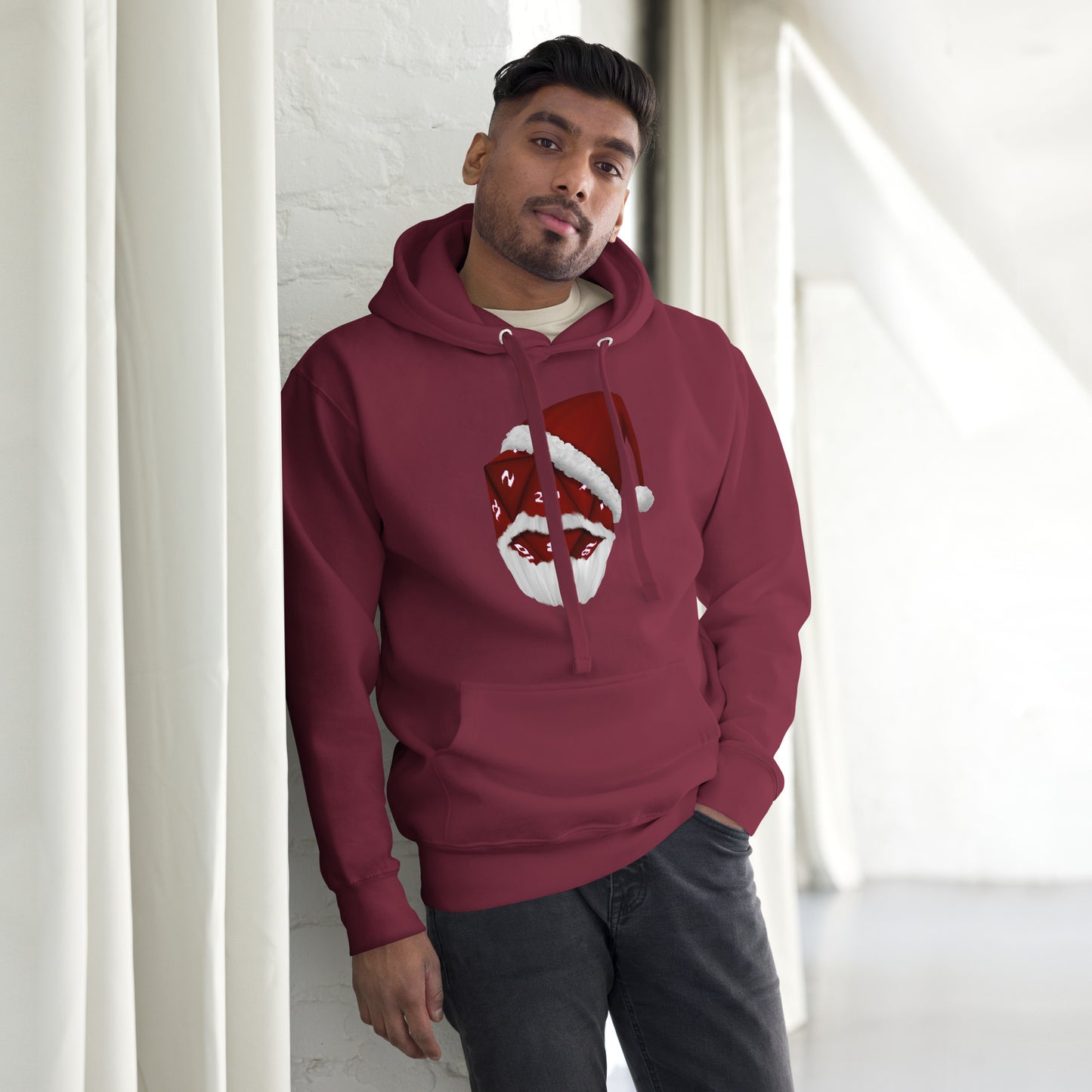 D20 Santa Naturally Unisex Hoodie