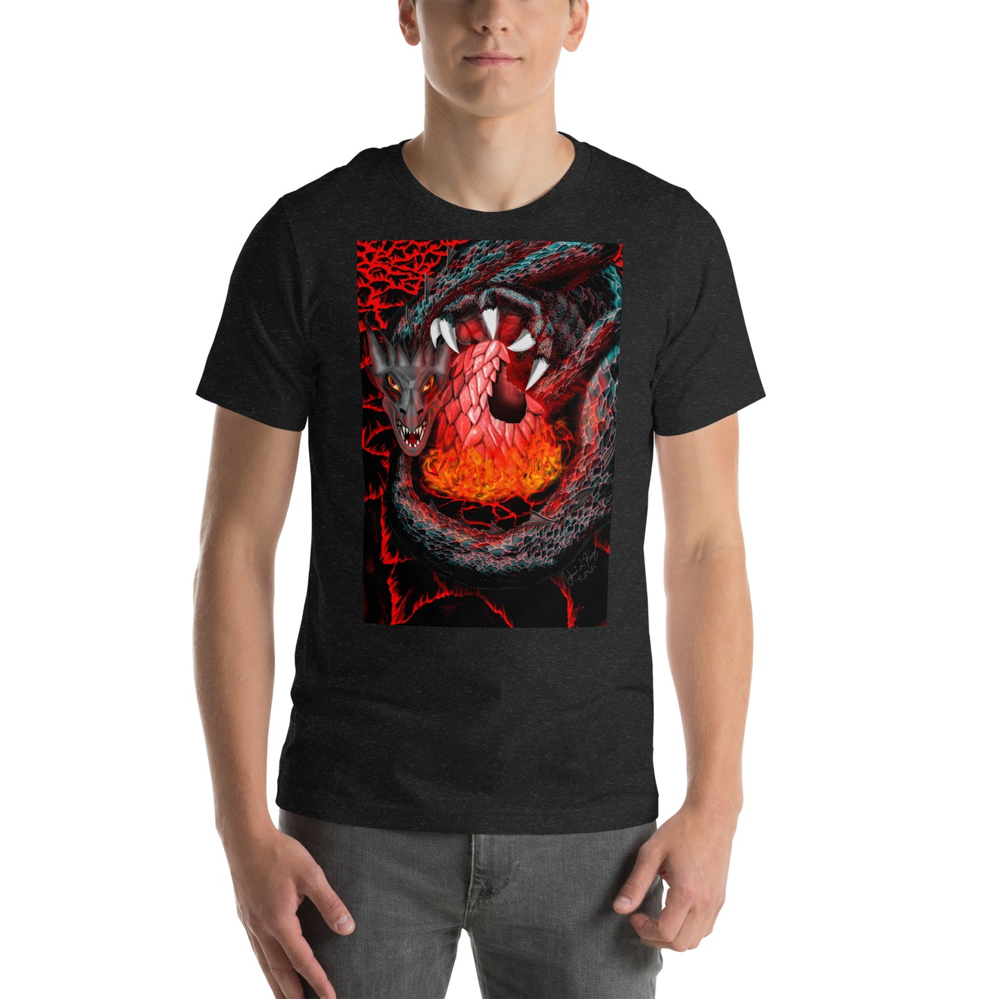 Black Dragon Hunting of Prey Unisex T-shirt