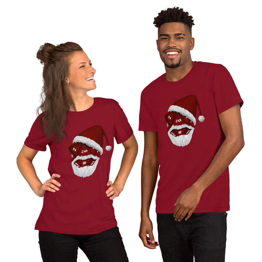 D20 Santa Naturally Unisex t-shirt