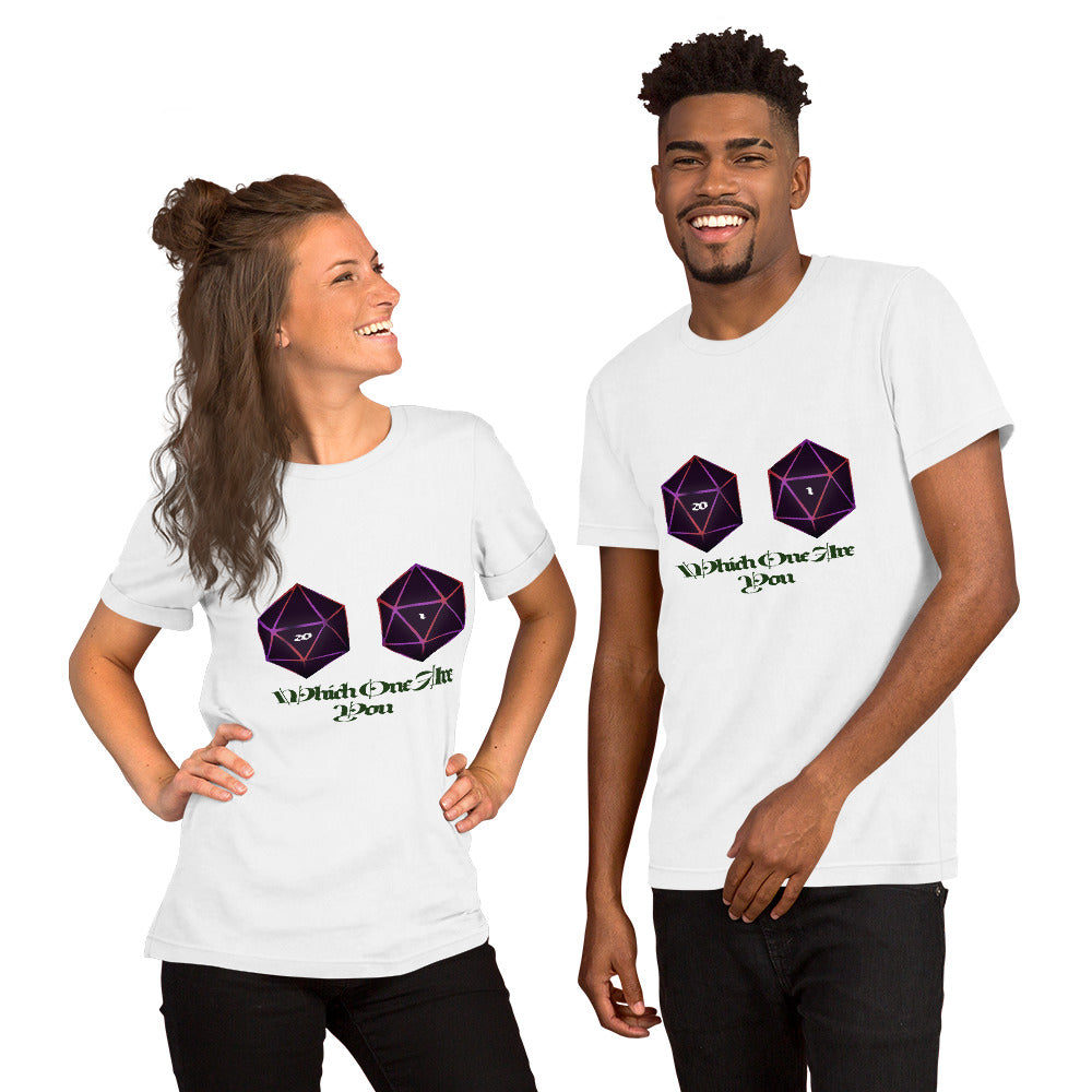 Which one are you? Unisex t-shirt
