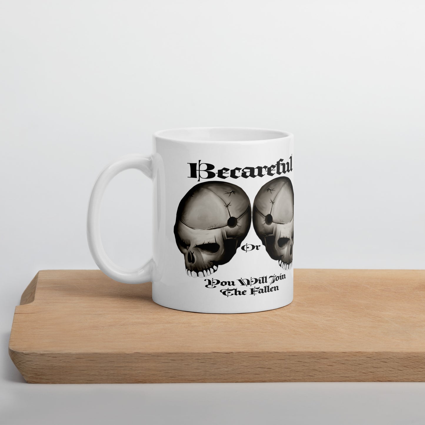 The Fallen White glossy mug