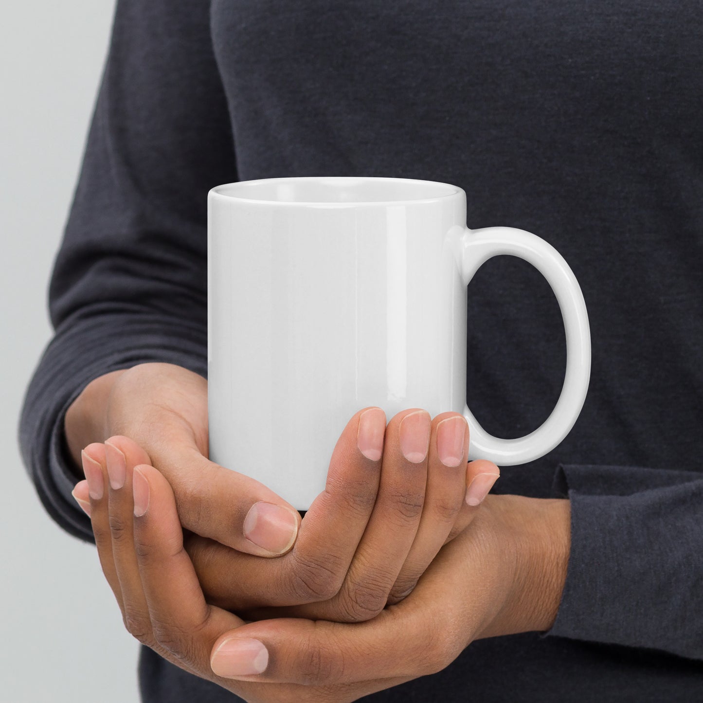 Death Save White glossy mug