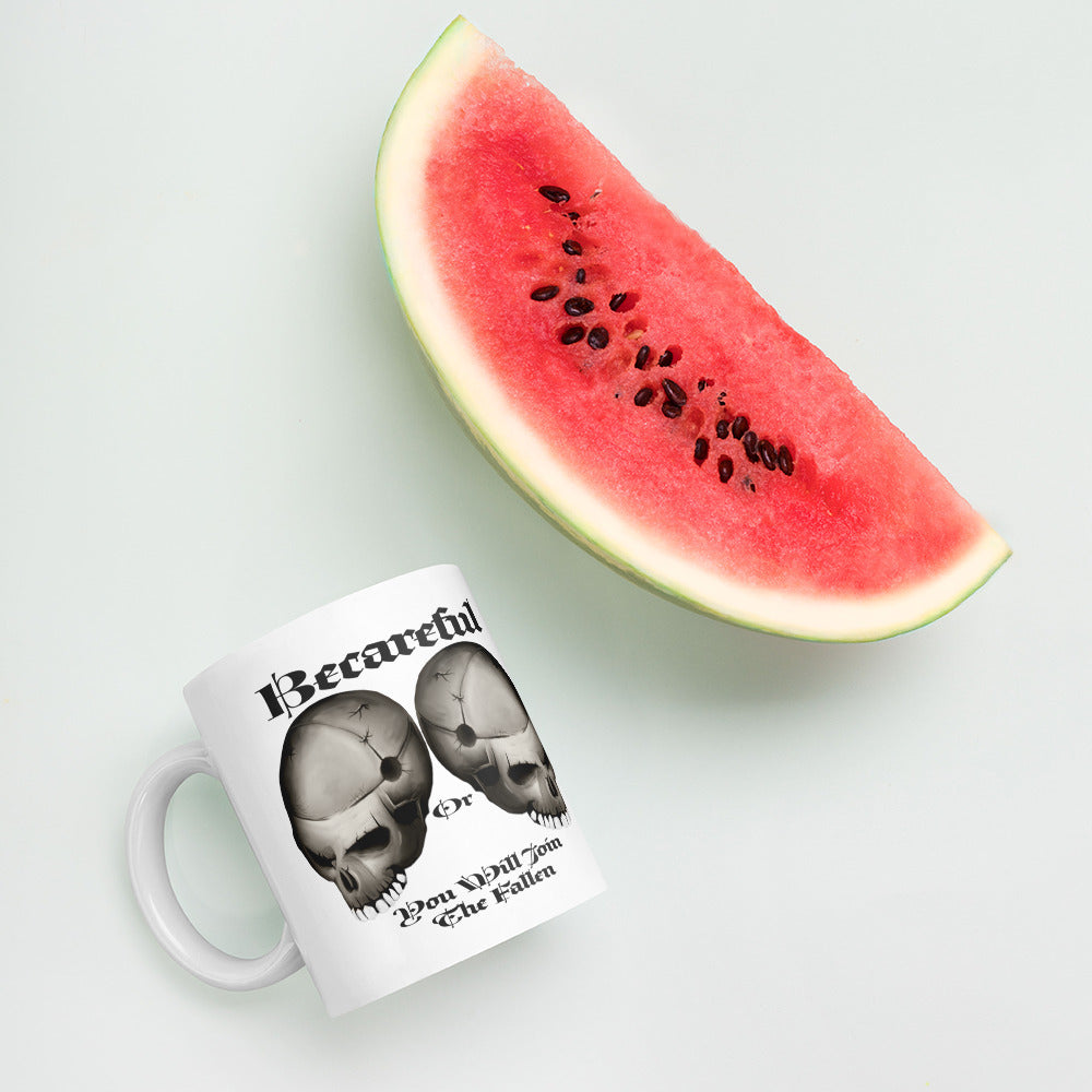 The Fallen White glossy mug