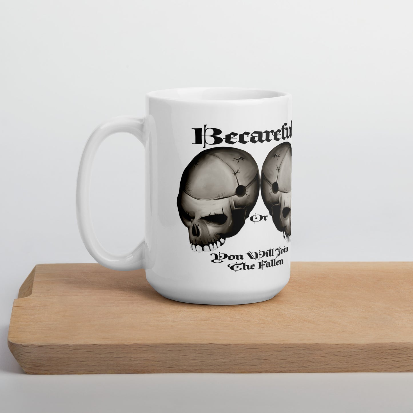The Fallen White glossy mug
