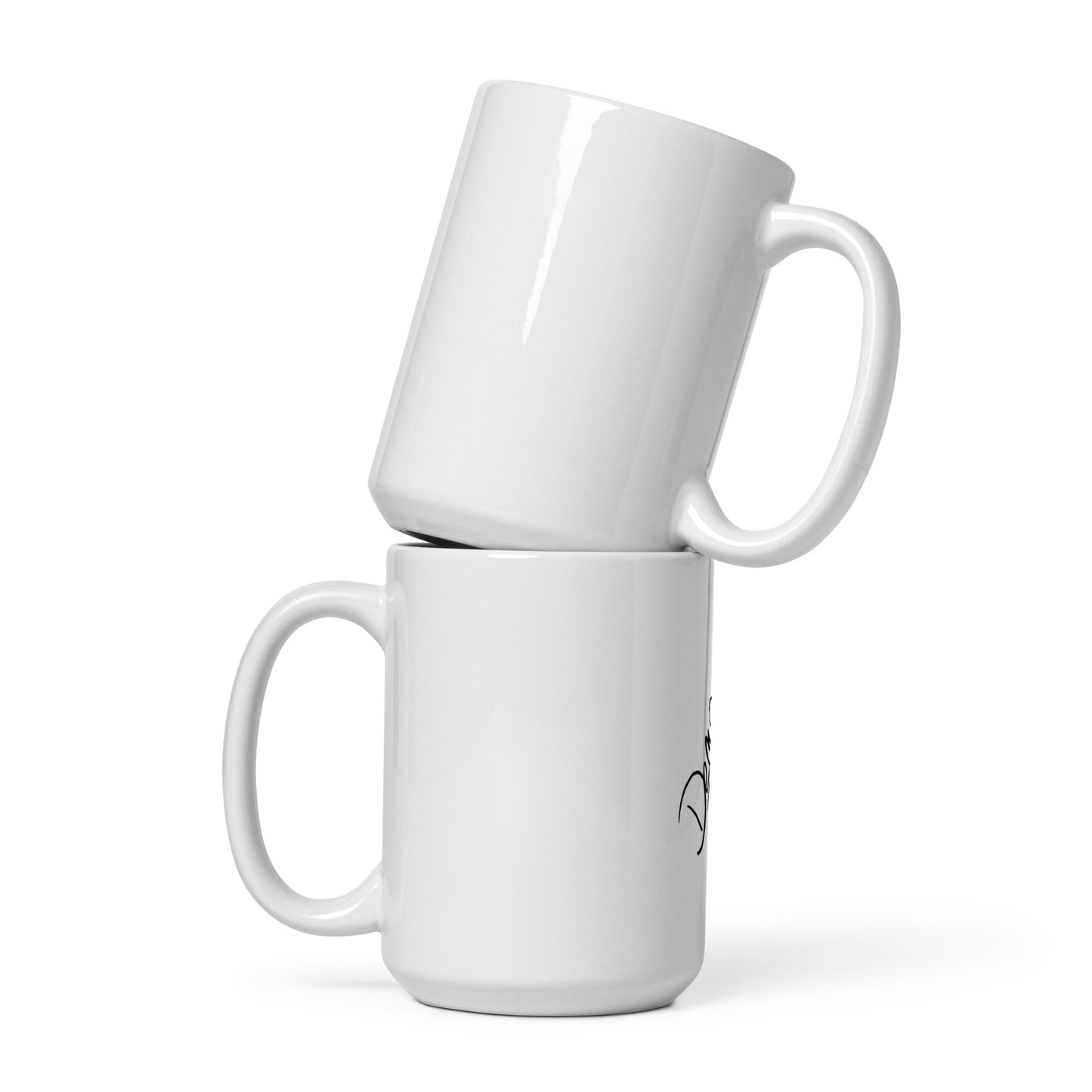 Demons and Devils White glossy mug