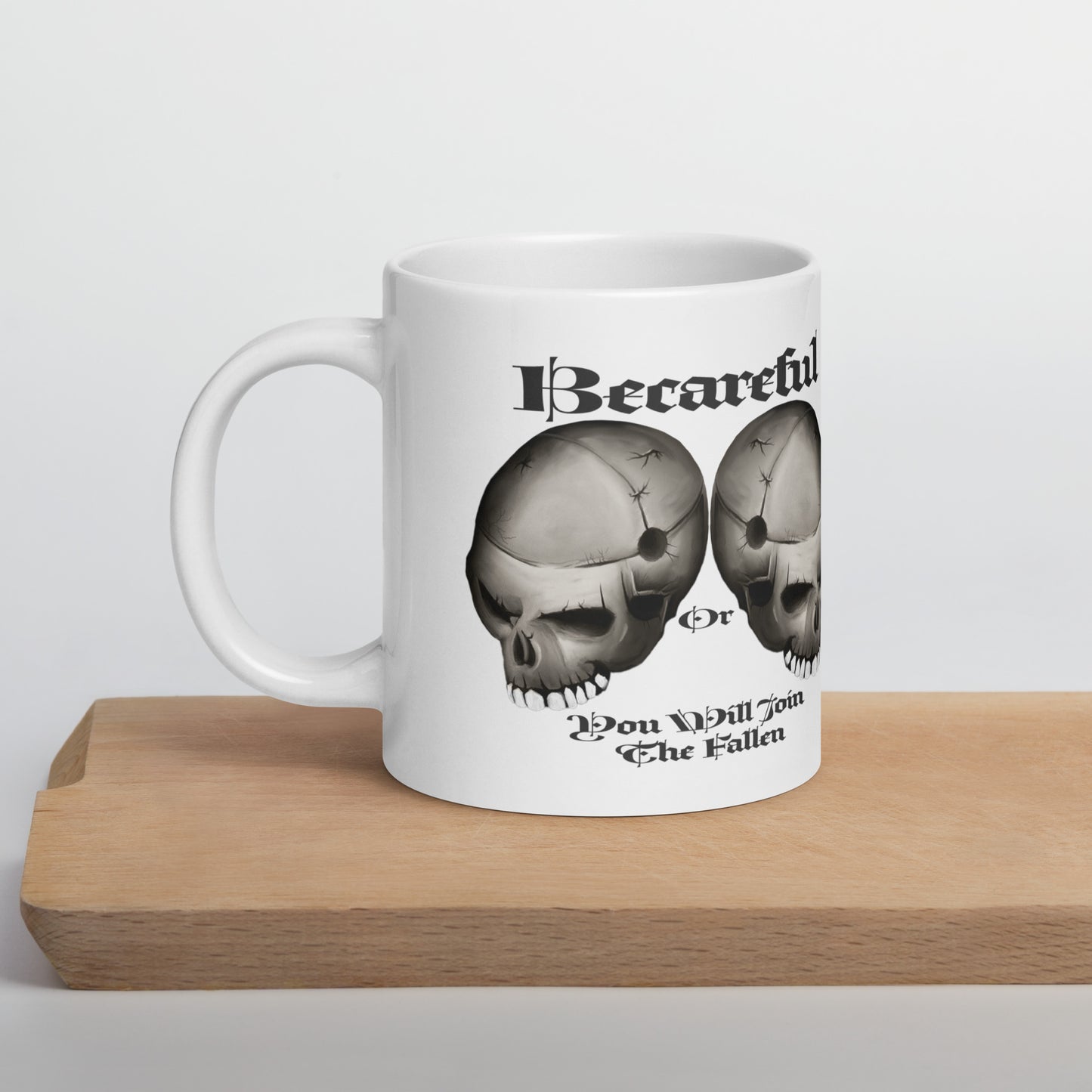 The Fallen White glossy mug