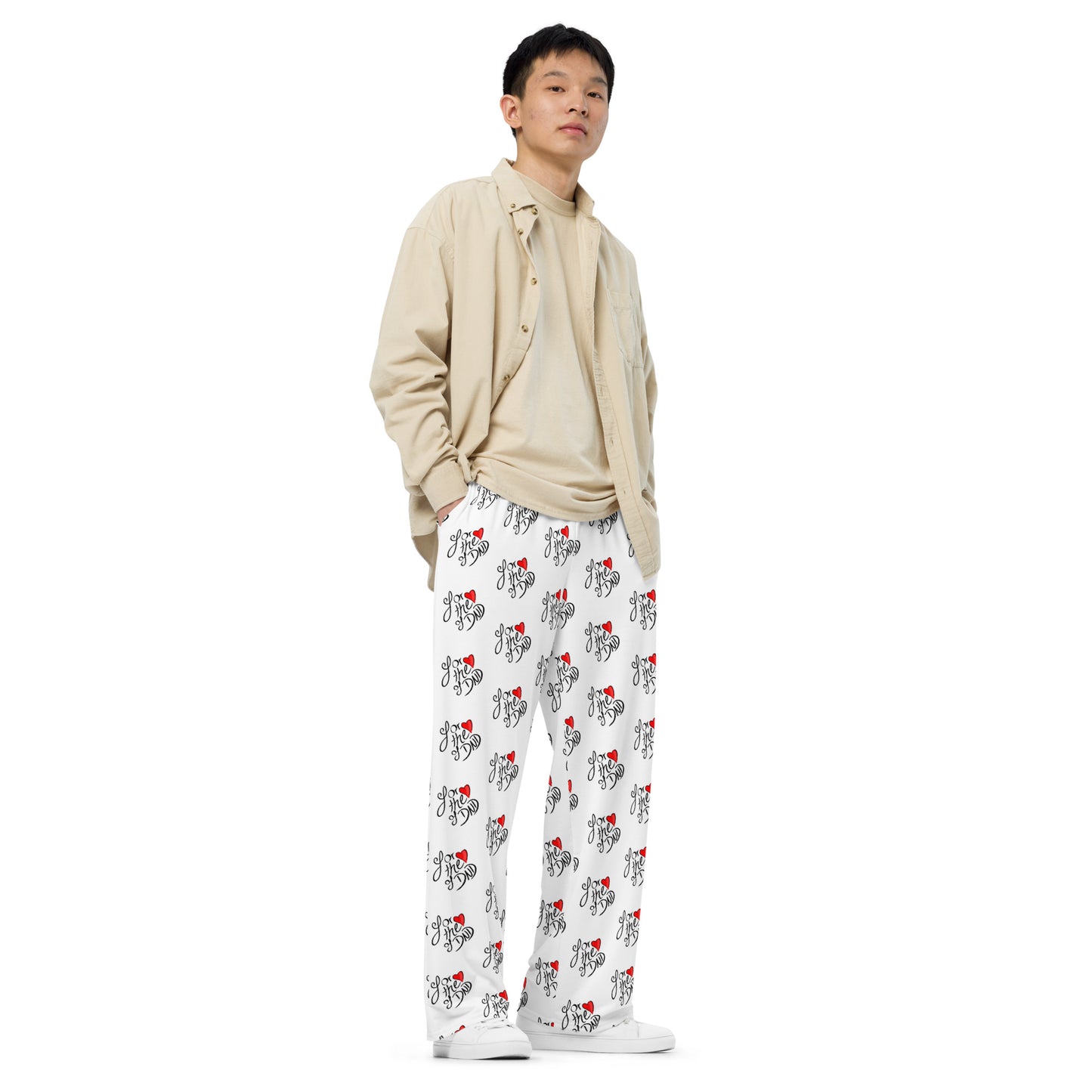 For the Love of DND All-over print unisex wide-leg pants