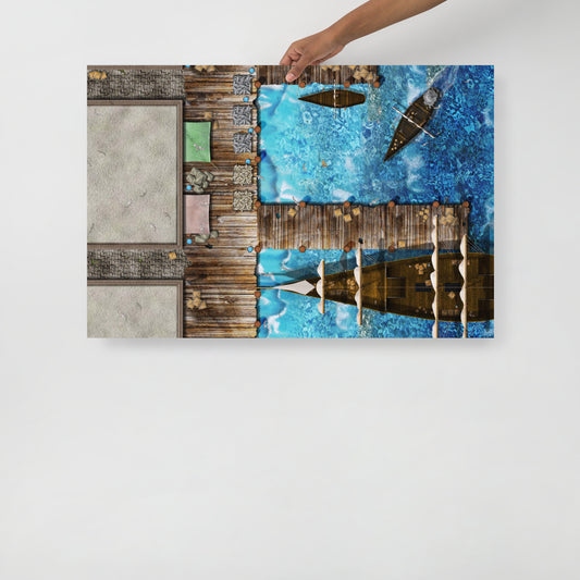 Sea Side Shipping Port Poster