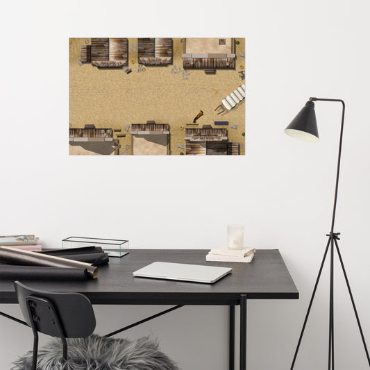 Western Town Poster