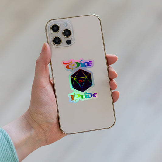D20 Pride Holographic stickers