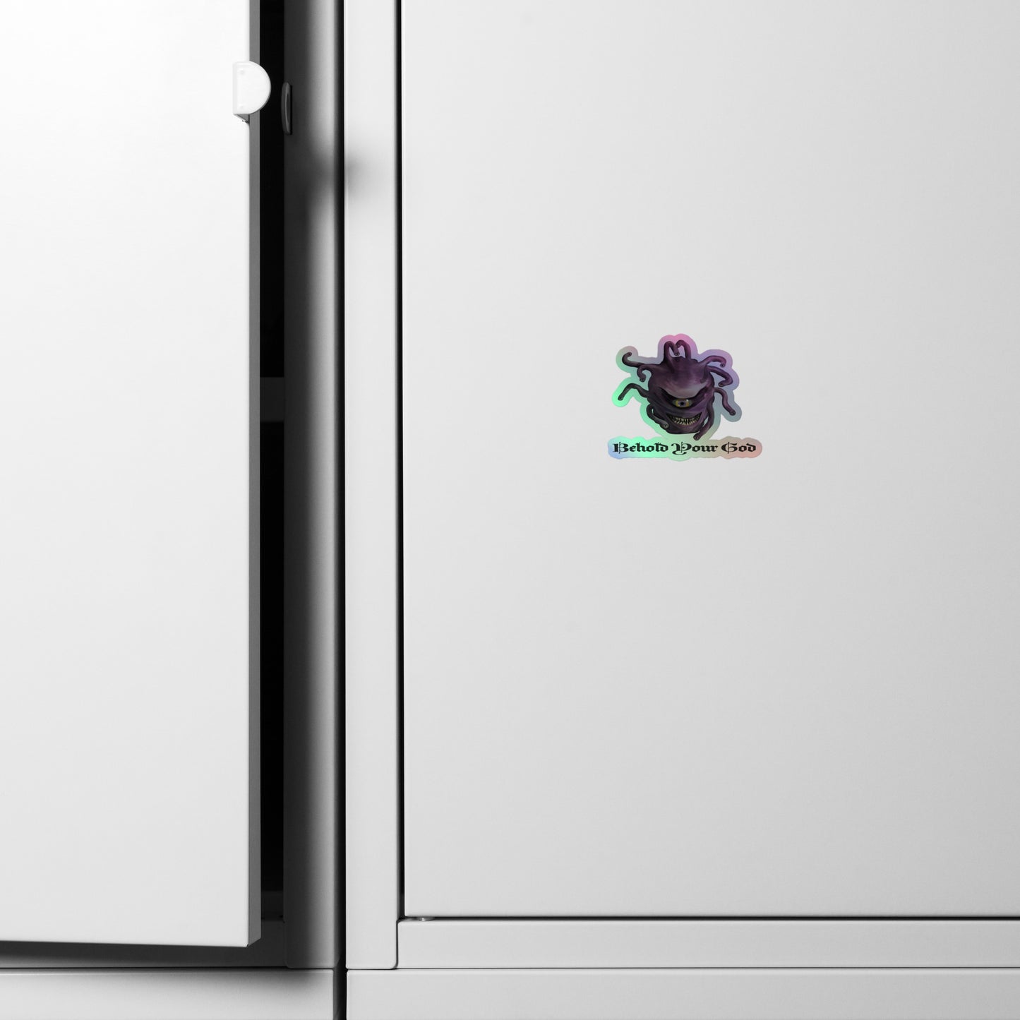 Behold Your God Holographic stickers