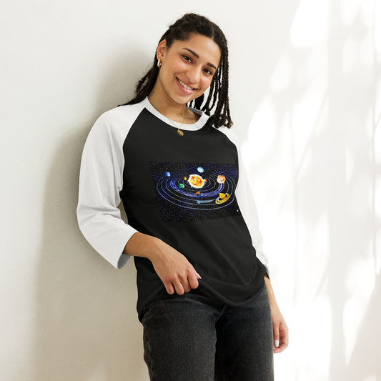 Dice Universe 3/4 sleeve raglan shirt