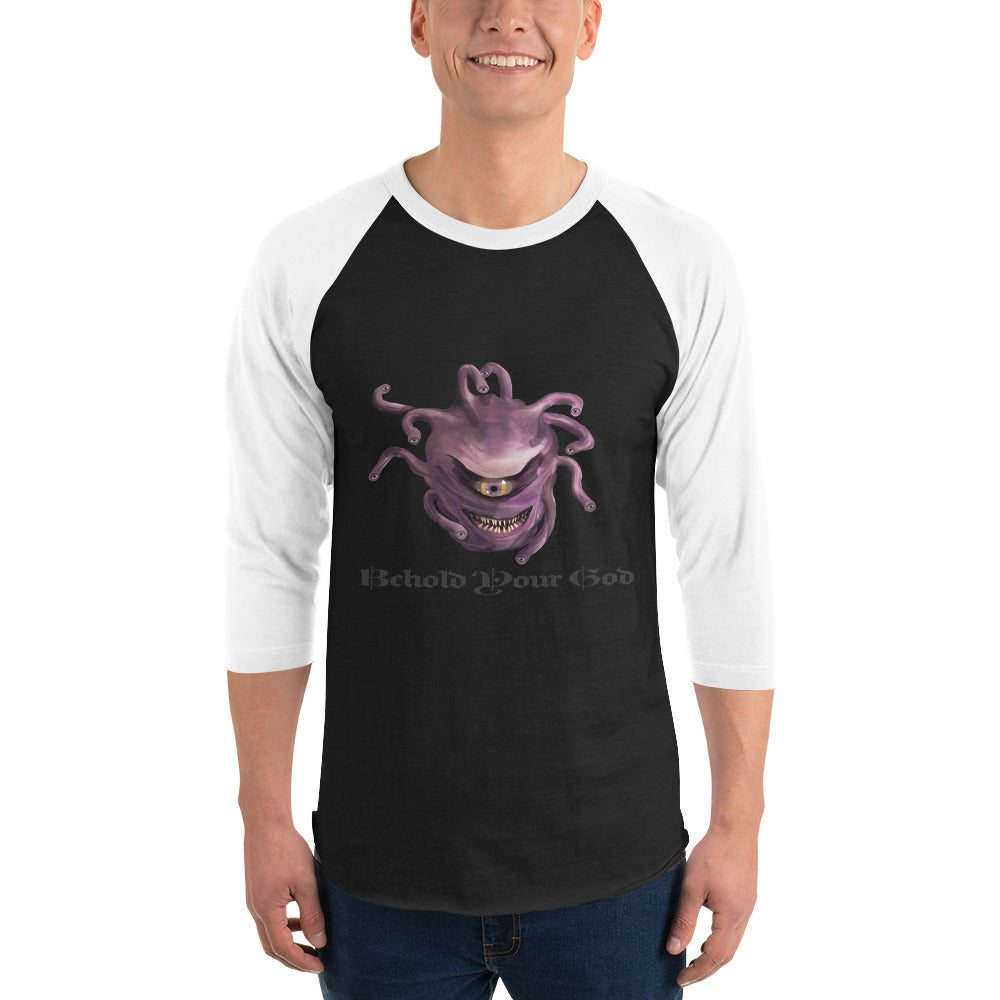 Behold Your God 3/4 sleeve raglan shirt