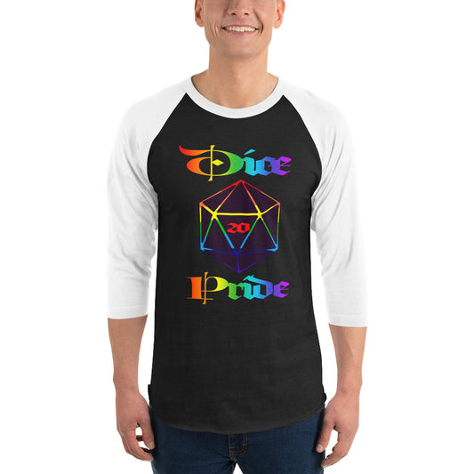 Dice Pride 3/4 sleeve raglan shirt