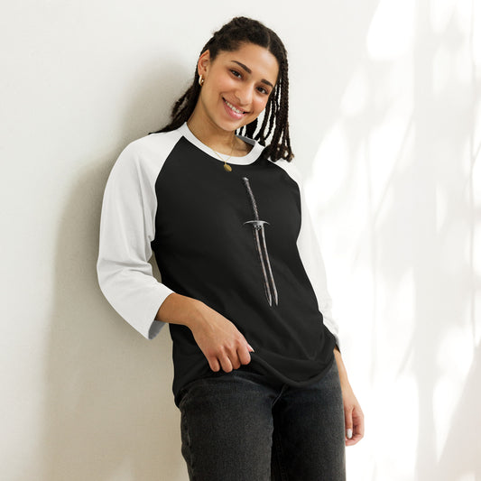 Double Blade Greatsword 3/4 sleeve raglan shirt