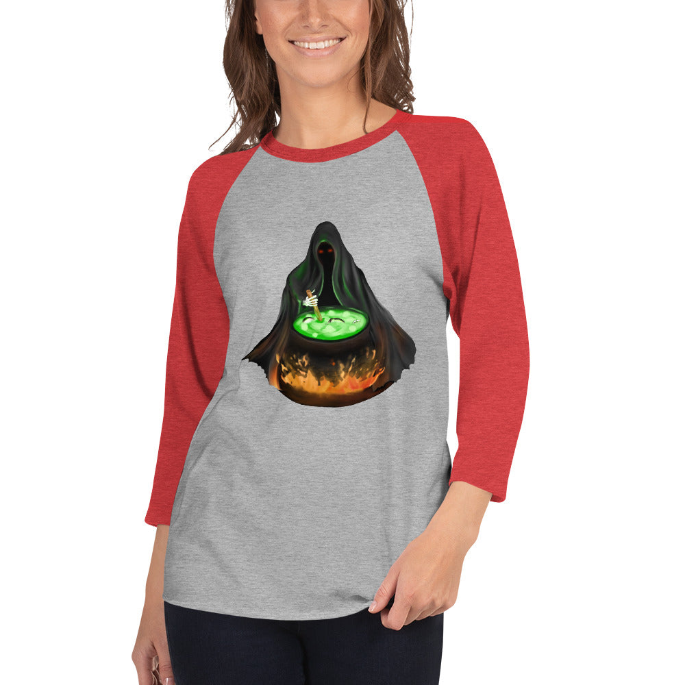 Warlock Reaper 3/4 sleeve raglan shirt