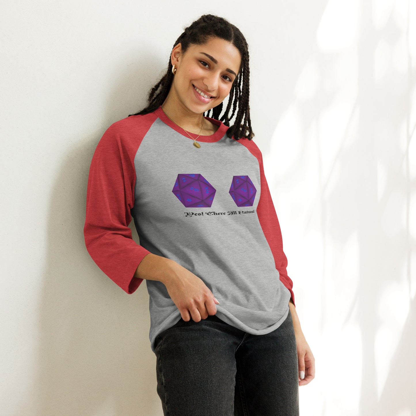 Yes there All Natural 3/4 sleeve raglan shirt