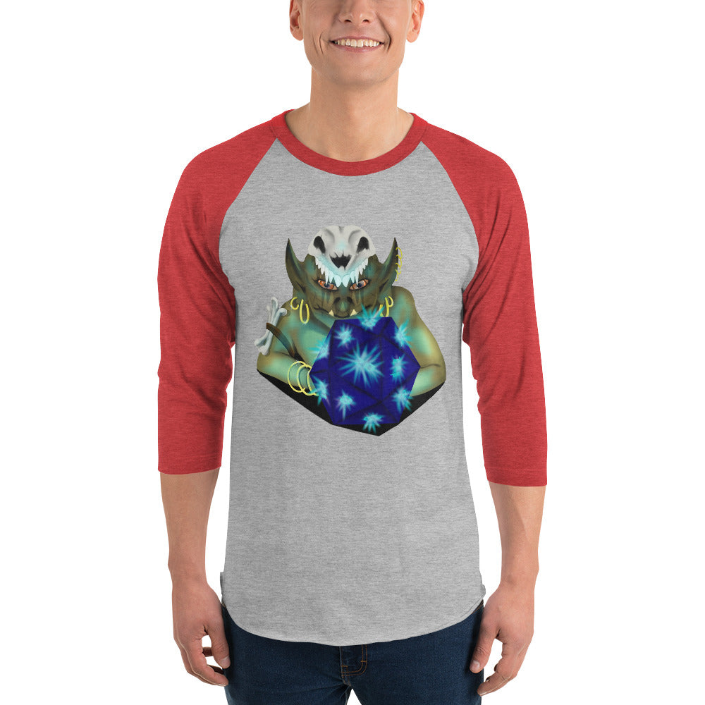 Dice Goblin 3/4 sleeve raglan shirt