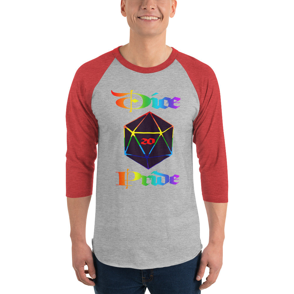 Dice Pride 3/4 sleeve raglan shirt